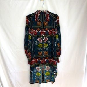 Long Sleeve Floral Print Shirt